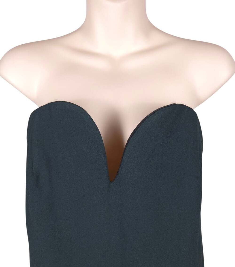 Maison Margiela Tailored Strapless Midi Dress IT 40 US 4 Womens Green NWT $2850 - Picture 3 of 11